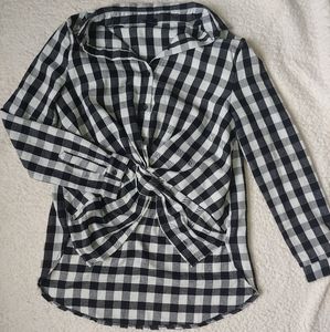 Front knot flannel
